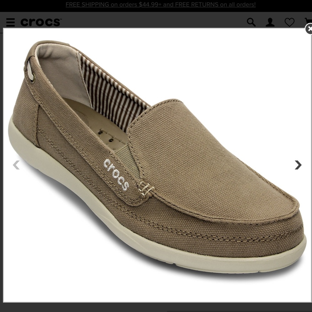 Crocs Walu Canvas Loafers